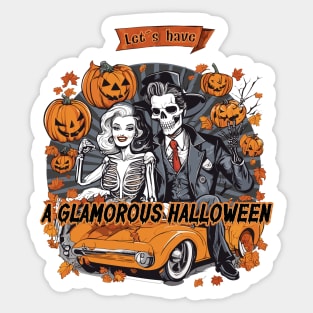 glamorous halloween Sticker